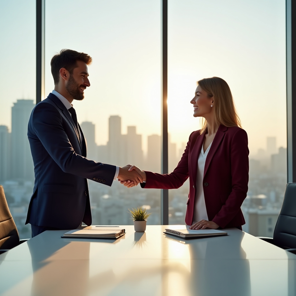 Деловая встреча партнёров для обсуждения сотрудничества